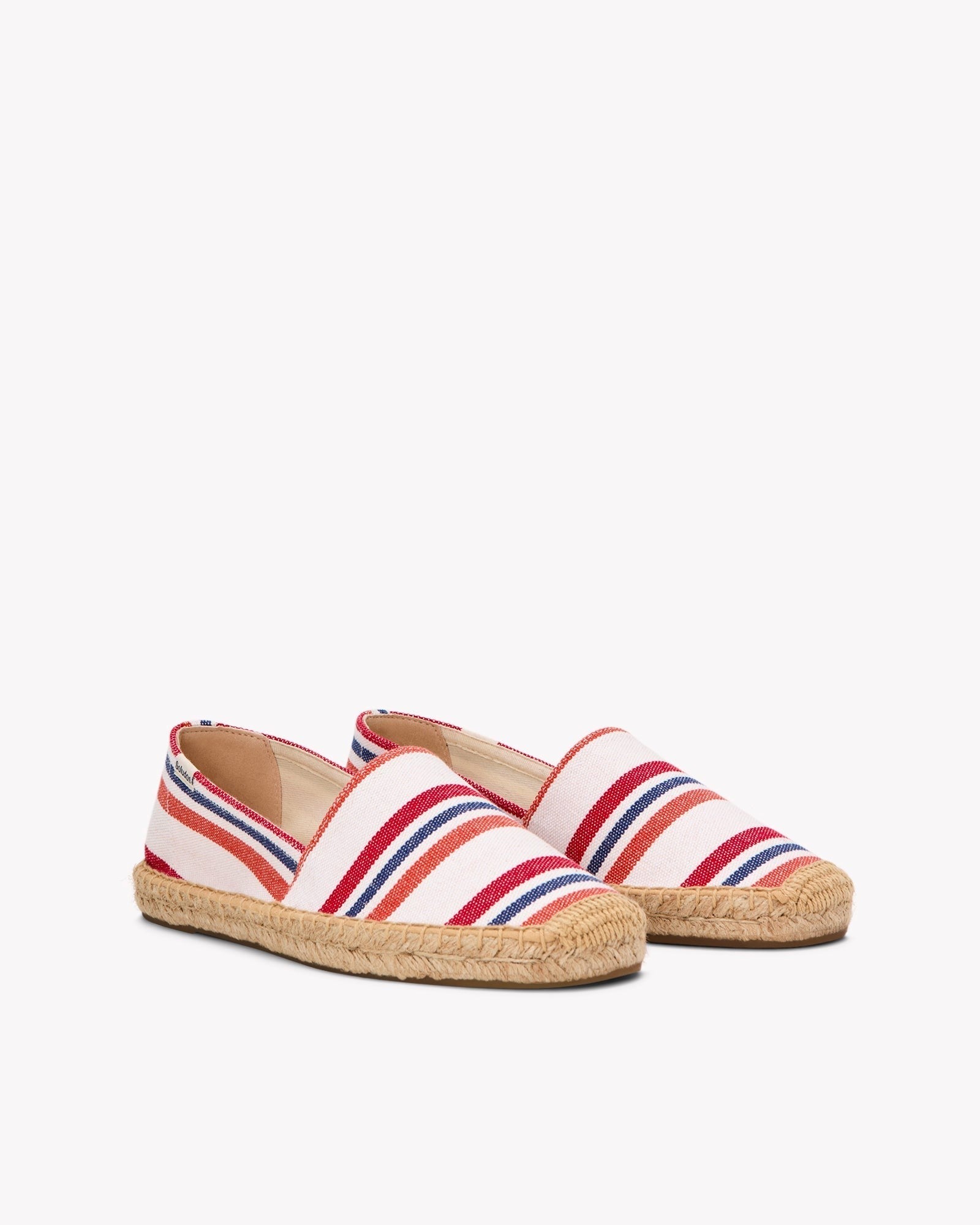 The Original Espadrille - Beach Stripes - Red / Orange / Blue - Women's - Women's Espadrilles - Red / Orange / Blue - Soludos -