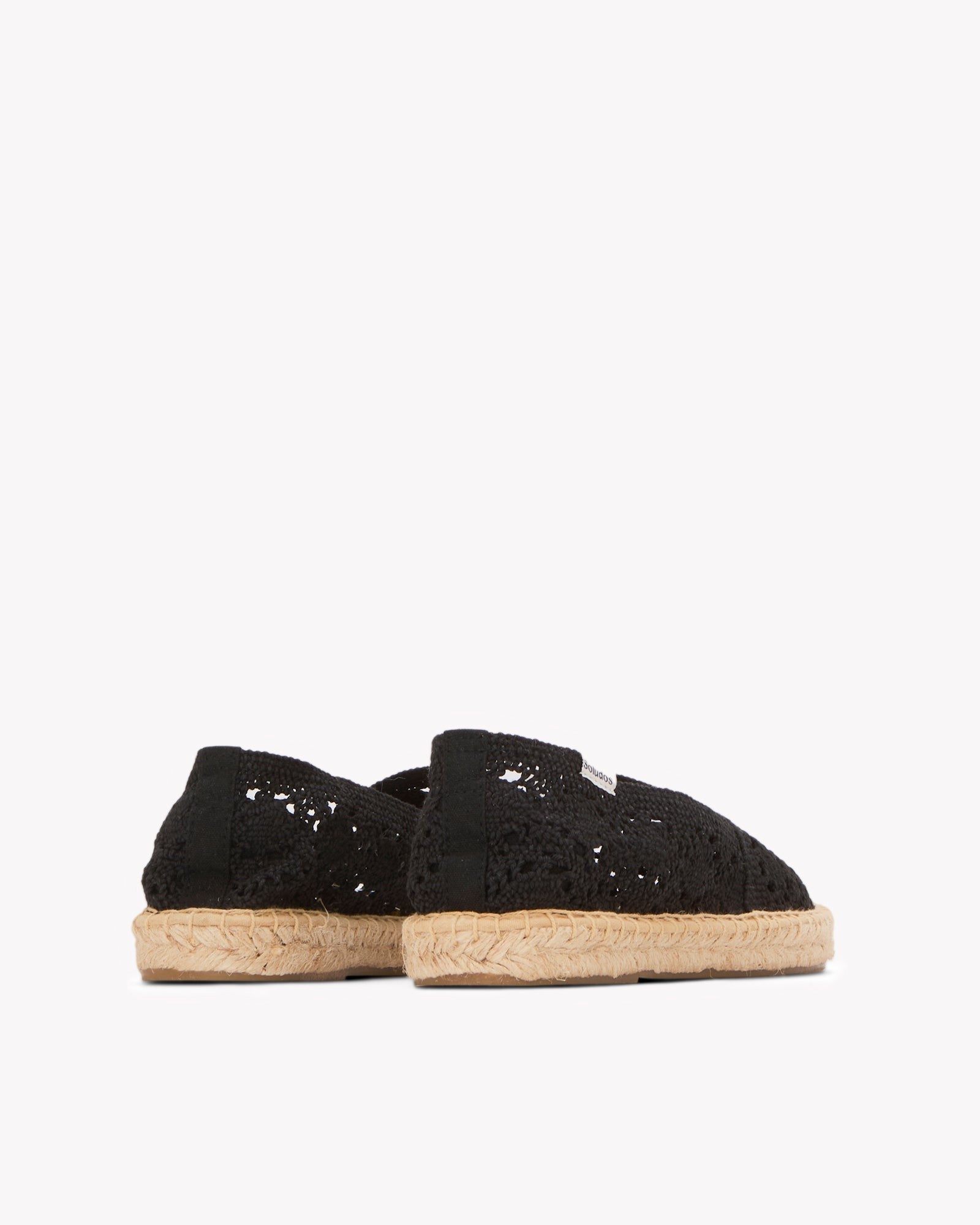 The Original Espadrille - Crochet - Noche Black - Women's - Women's Espadrilles - Noche Black - Soludos -