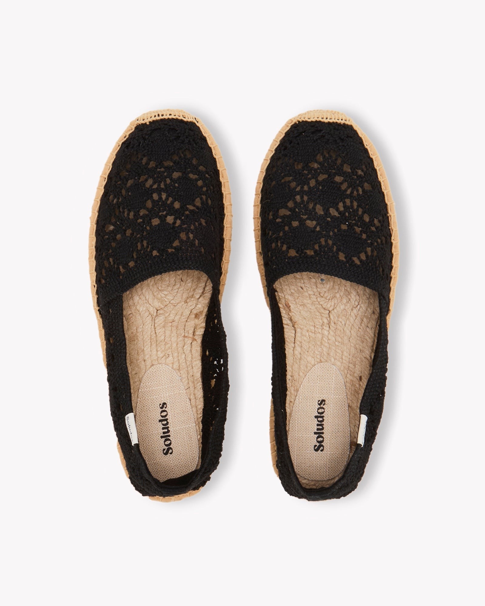 The Original Espadrille - Crochet - Noche Black - Women's - Women's Espadrilles - Noche Black - Soludos -