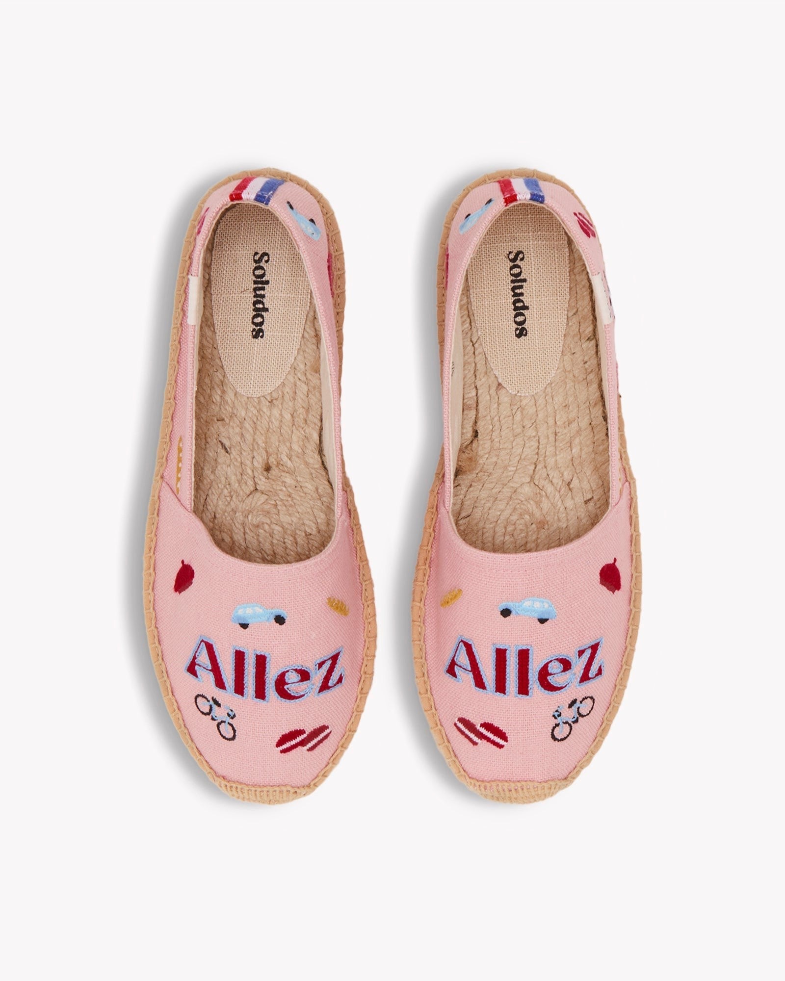 The Original Espadrille - Embroidery / France - Rosa Pink - Women's - Women's Espadrilles - Rosa Pink / France - Soludos - 