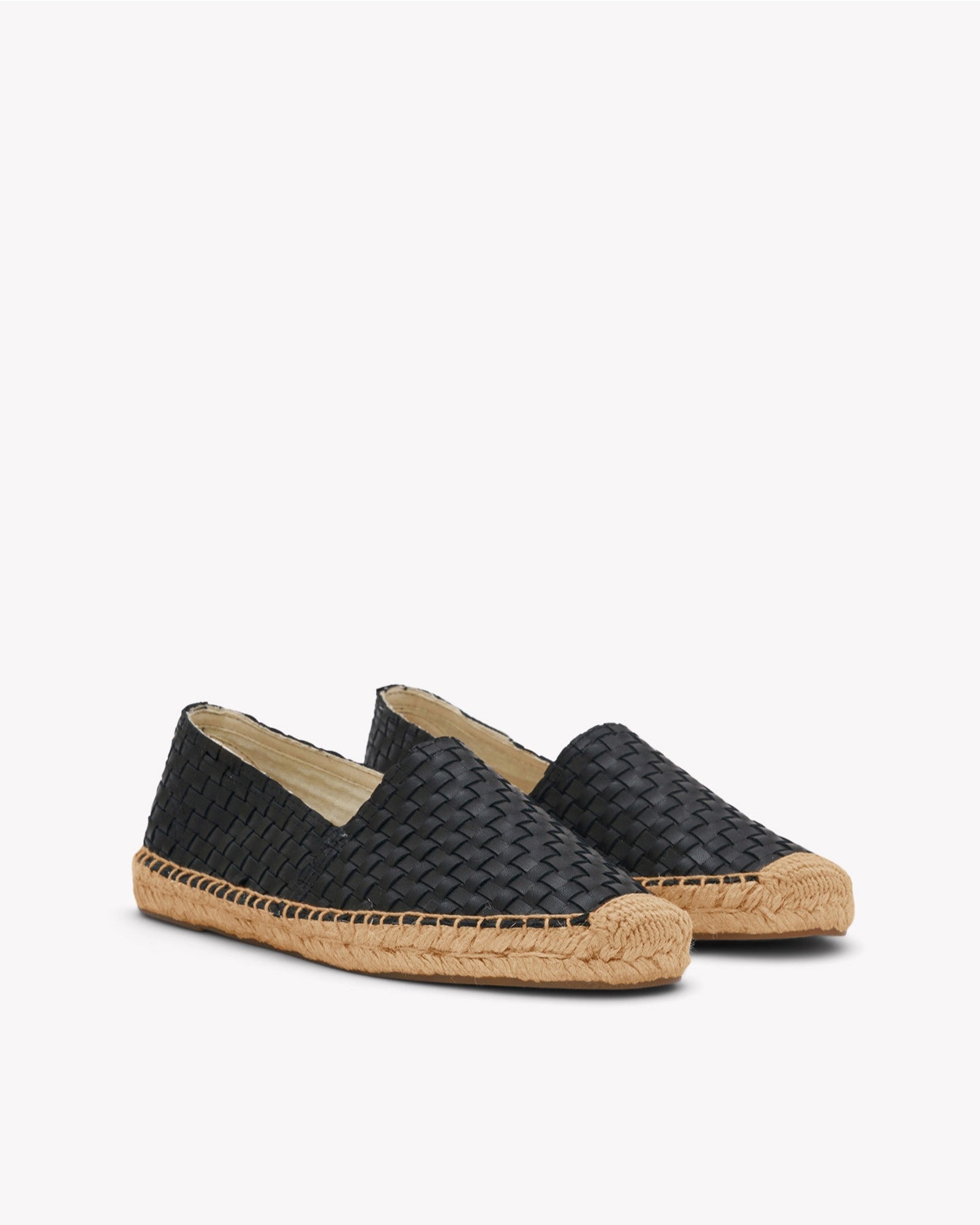 Womens_Espadrilles_The Original_Woven Leathers_Noche Black - Women's Espadrilles - Noche Black - Soludos -