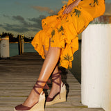 Womens_Espadrilles_The Platform Wedge_Linen Colors_Castano Brown - Women's Wedge Espadrilles - Castaño Brown - Soludos -