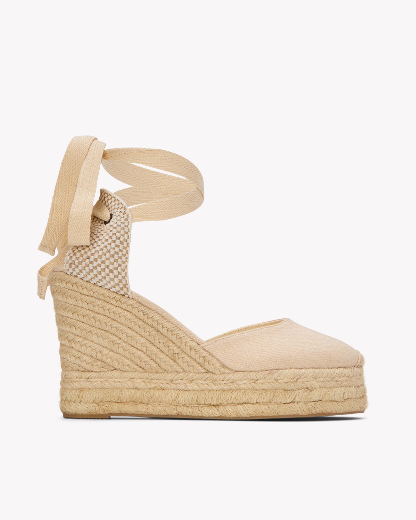 Marseille Platform Wedge Espadrille Linen La Concha