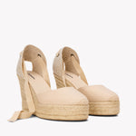 The Platform Wedge - Classic - La Concha Ivory - Women's - Women's Wedge Espadrilles - La Concha Ivory - Soludos -