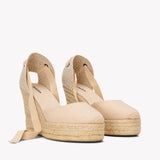 The Platform Wedge - Classic - La Concha Ivory - Women's - Women's Wedge Espadrilles - La Concha Ivory - Soludos -