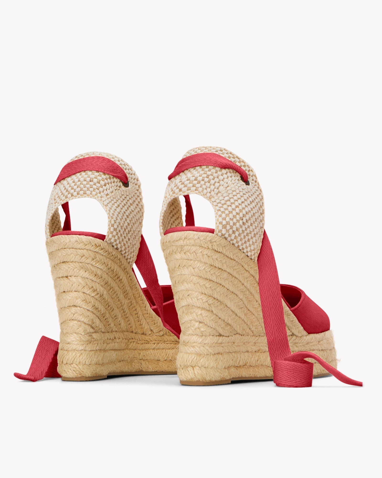 The Platform Wedge - Classic - Reef Red - Women's - Women's Wedge Espadrilles - Reef Red - Soludos -