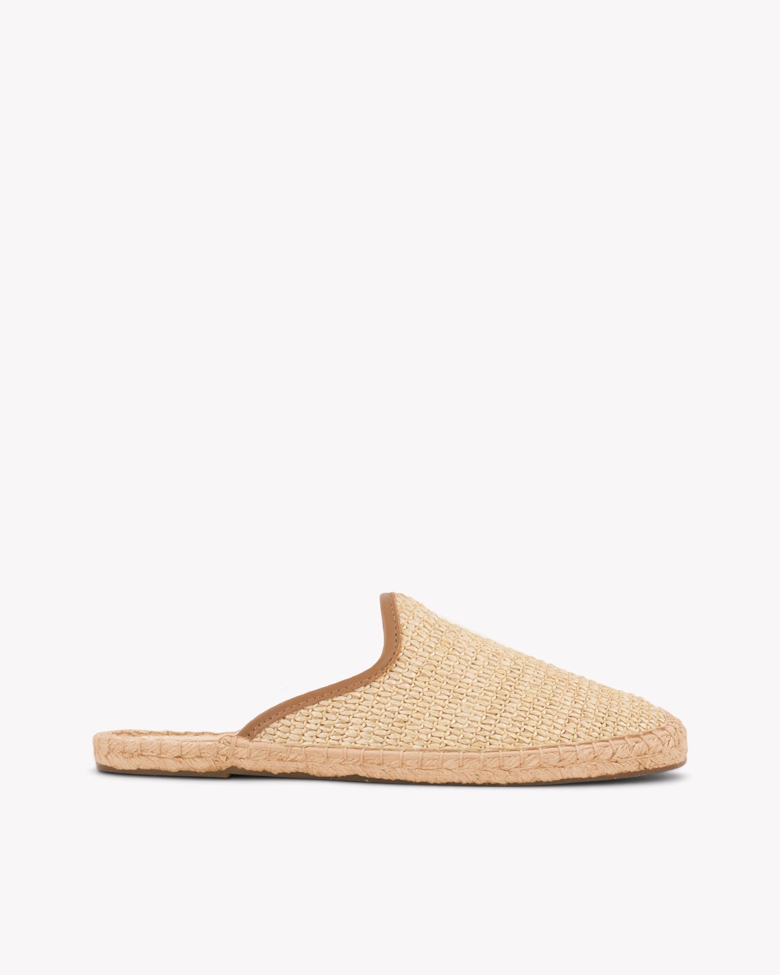 Smoking Mule Espadrille Raffia Undyed
