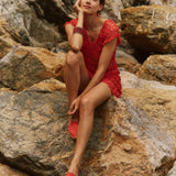 The Smoking Slipper - Seasonal - Cayenne Red - Women's - Women's Espadrilles - Cayenne Red - Soludos - 