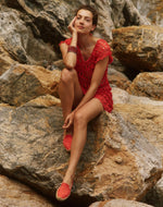 The Smoking Slipper - Seasonal - Cayenne Red - Women's - Women's Espadrilles - Cayenne Red - Soludos - 