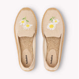 Womens_Espadrilles_The Smoking_Embroidery_Natural Undyed - Daisy - Women's Espadrilles - Natural Undyed - Daisy - Soludos -