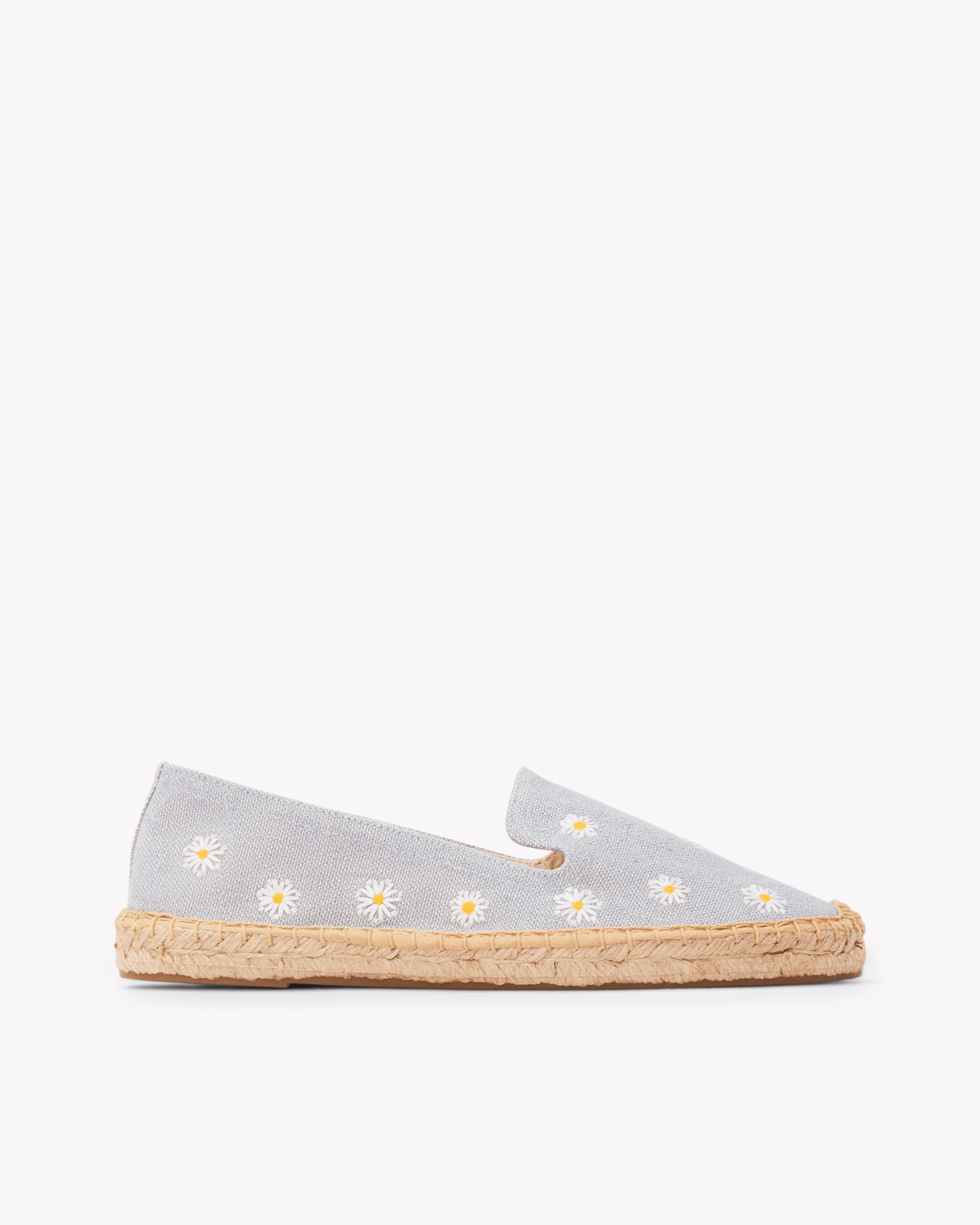 Smoking Espadrille Embroidery Daisies Dolphin
