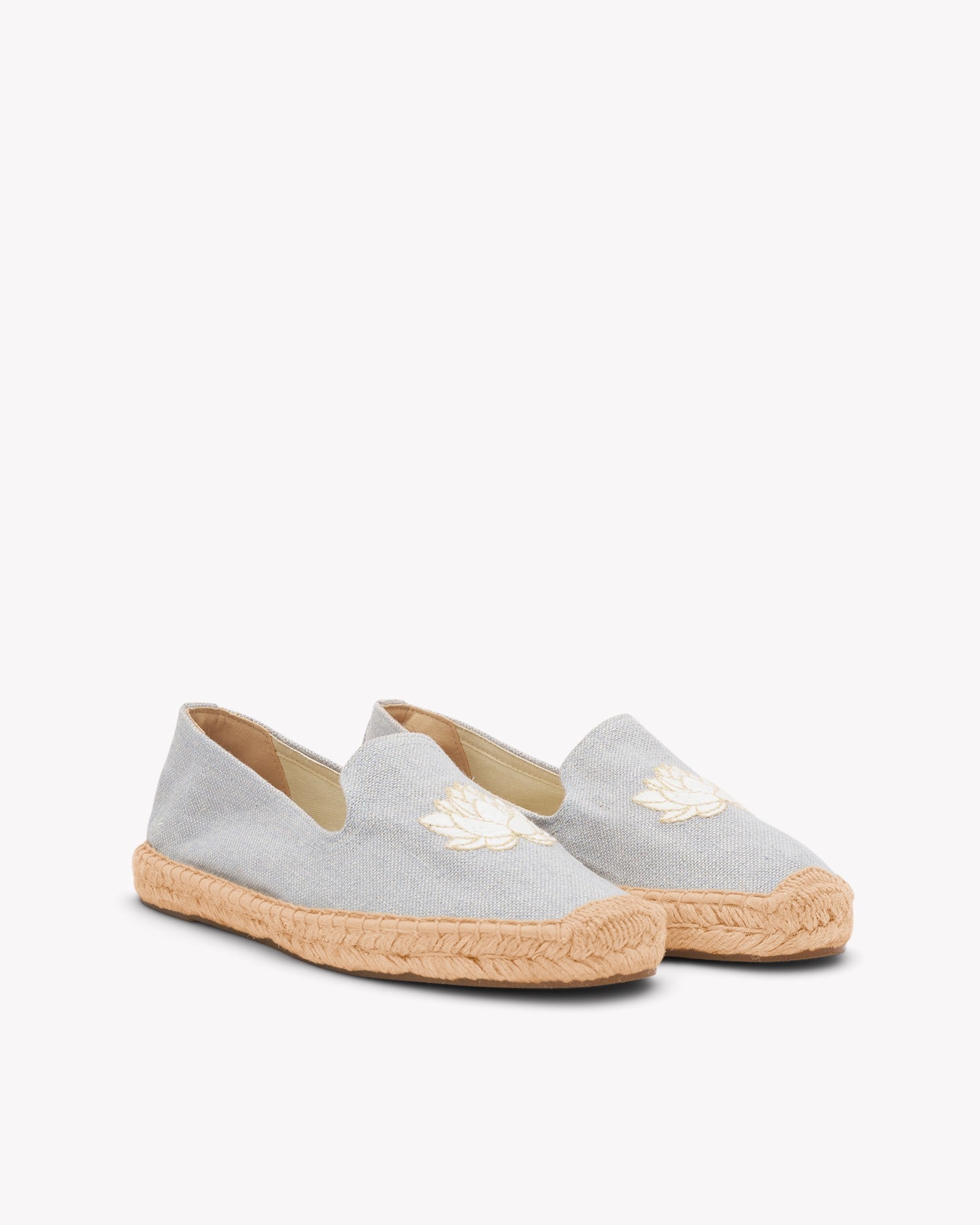 Womens_Espadrilles_The Smoking_Embroidery_Dolphin Blue - White Lotus - Women's Espadrilles - Dolphin Blue - White Lotus - Soludos -