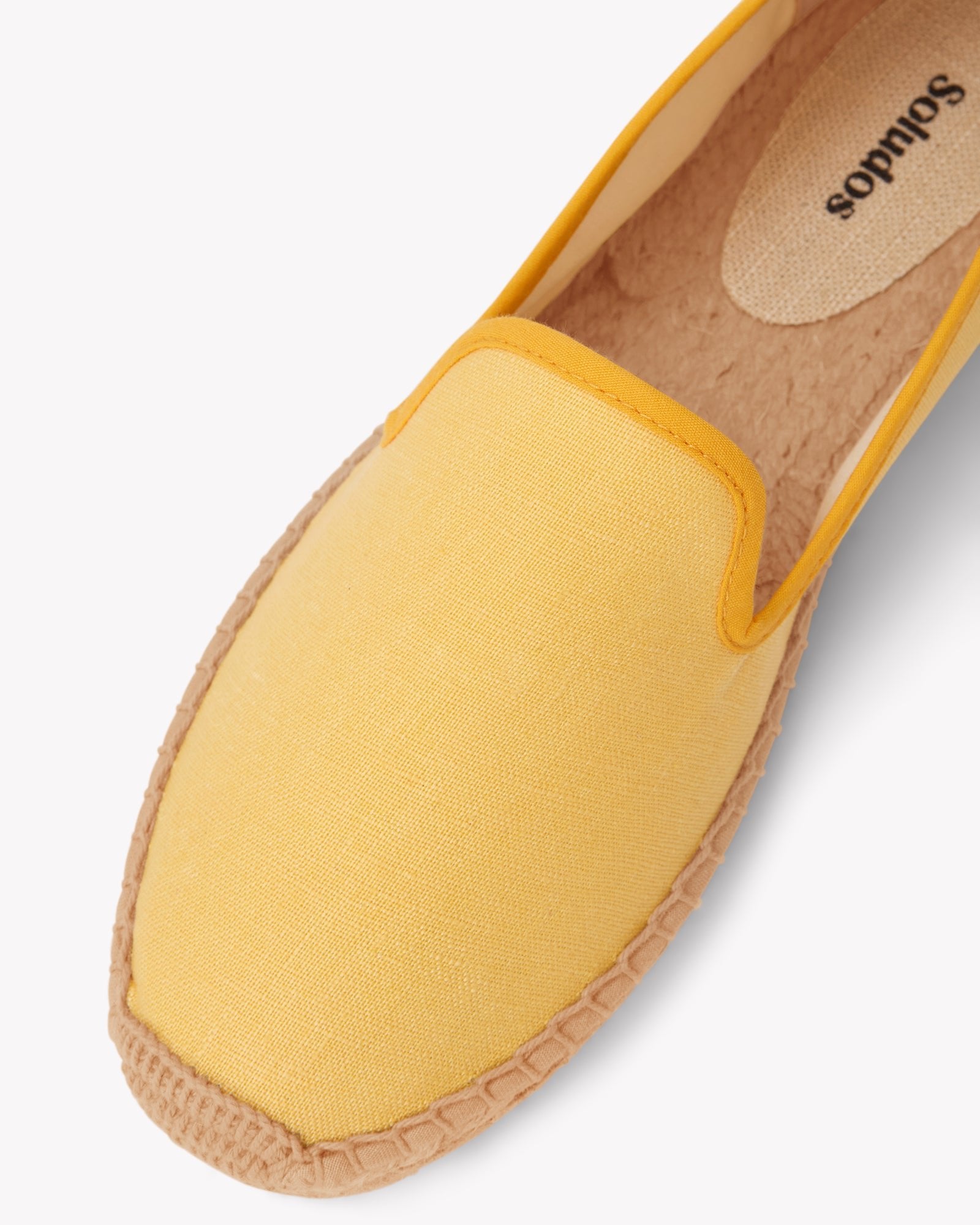Women's Smoking Espadrille | Linen Color | Sunshine Yellow - Women's Espadrilles - Sunshine Yellow - Soludos -