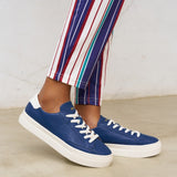 The Ibiza Platform - Classic - Marine Blue - Women's - Women's Sneakers - Marine Blue - Soludos - 