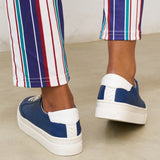 The Ibiza Platform - Classic - Marine Blue - Women's - Women's Sneakers - Marine Blue - Soludos -