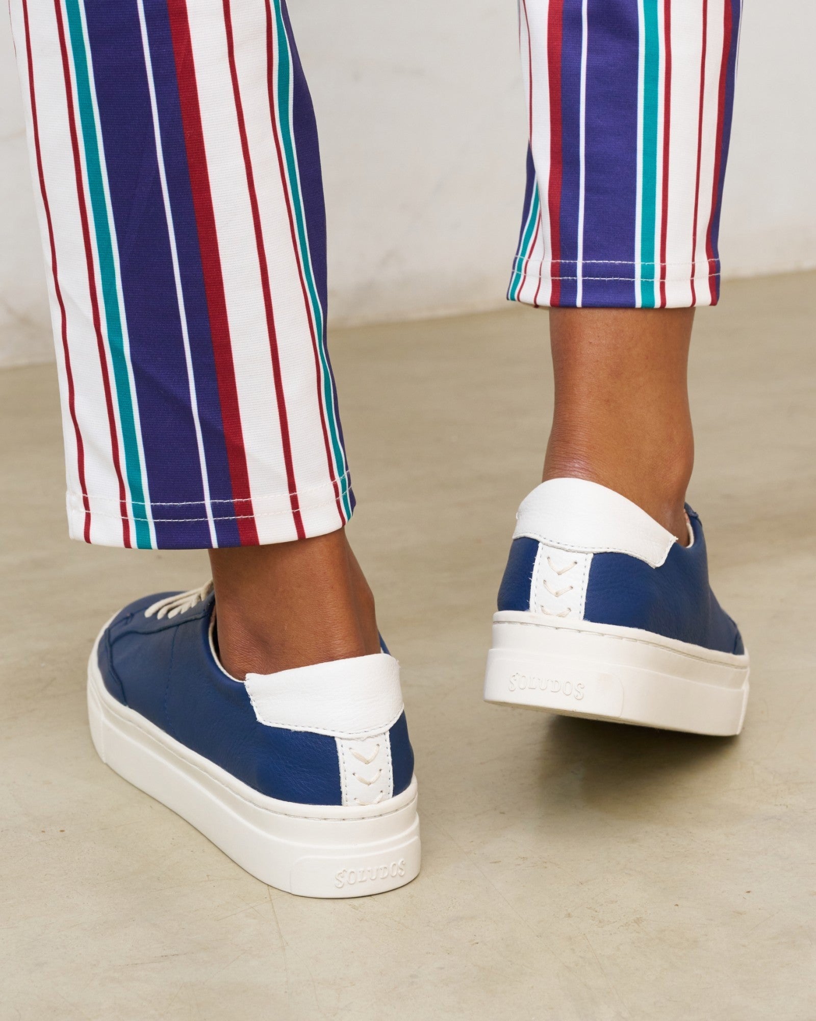 The Ibiza Platform - Classic - Marine Blue - Women's - Women's Sneakers - Marine Blue - Soludos -