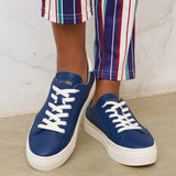 The Ibiza Platform - Classic - Marine Blue - Women's - Women's Sneakers - Marine Blue - Soludos - 