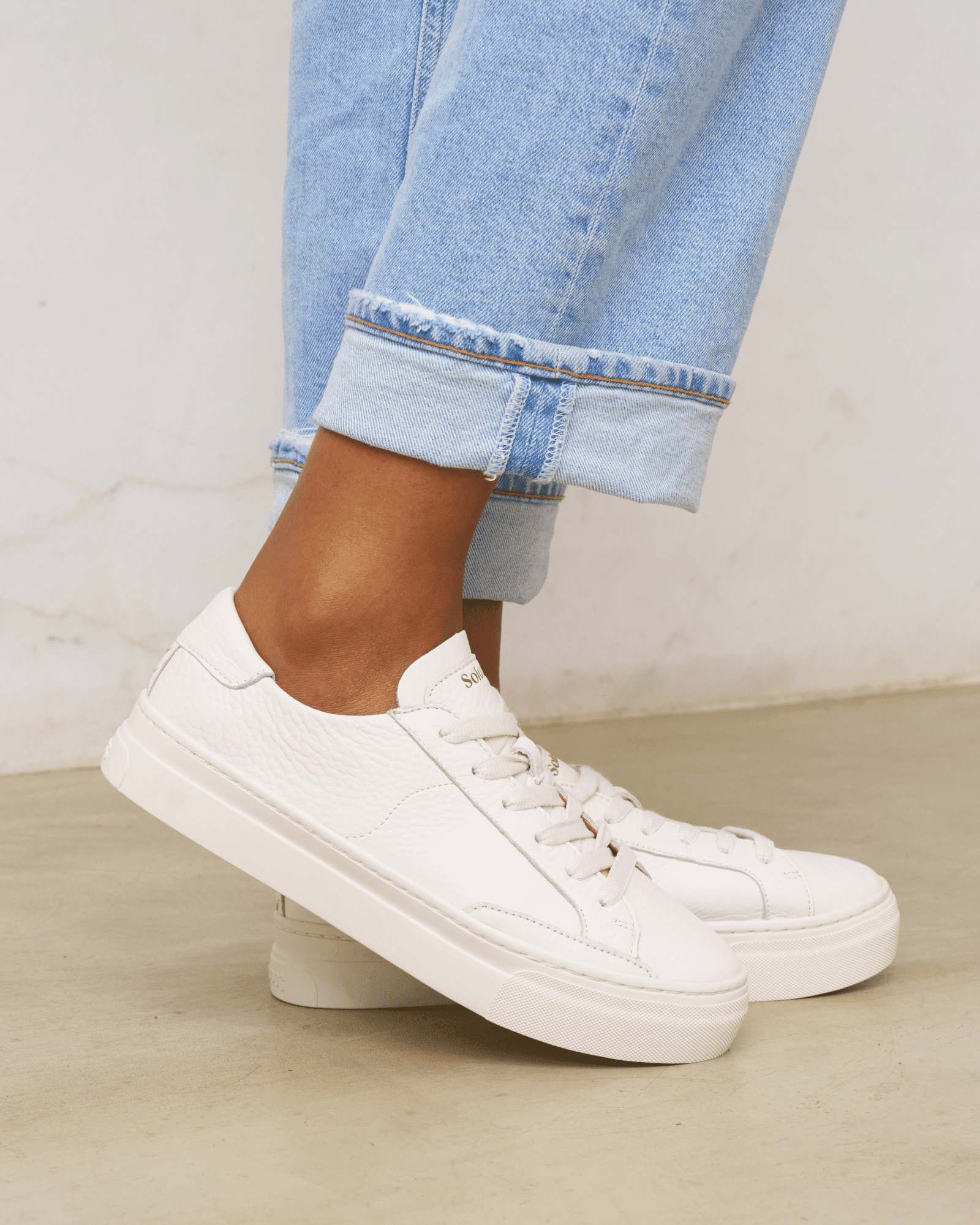 Ibiza Platform Sneaker Leather Oasis