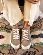 The Ibiza Platform - Suede - Sage Green - Women's - Women's Sneakers - Sage Green - Soludos - 