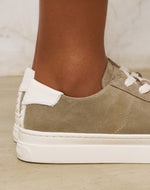 The Ibiza Platform - Suede - Sage Green - Women's - Women's Sneakers - Sage Green - Soludos - 