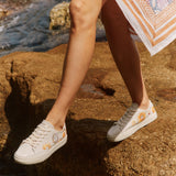 The Original Ibiza - Embroidery / Shine On - White - Women's - Women's Sneakers - White / Shine On - Soludos -
