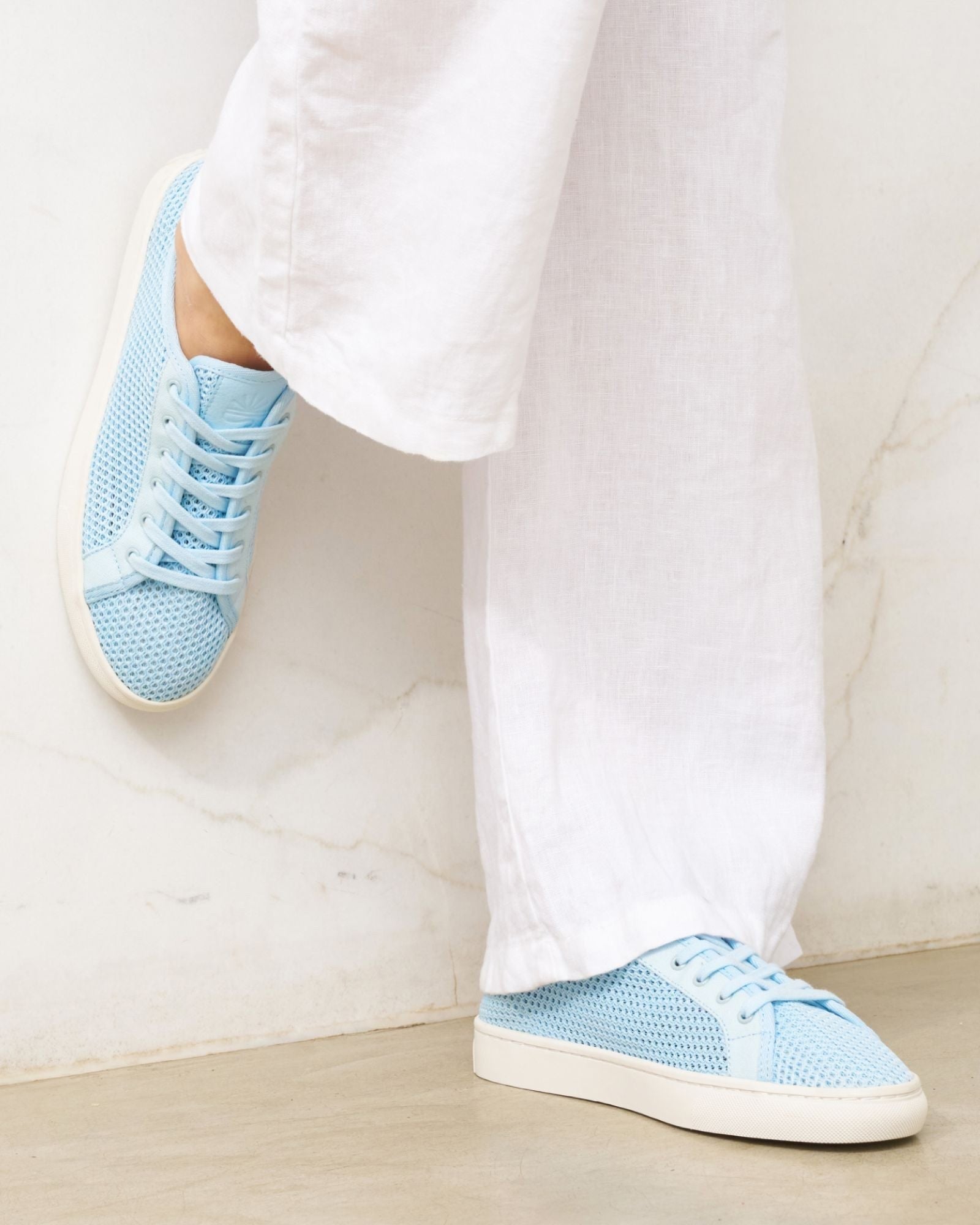 The Original Ibiza - Mesh - Azure Blue - Women's - Women's Sneakers - Azure Blue - Soludos - 