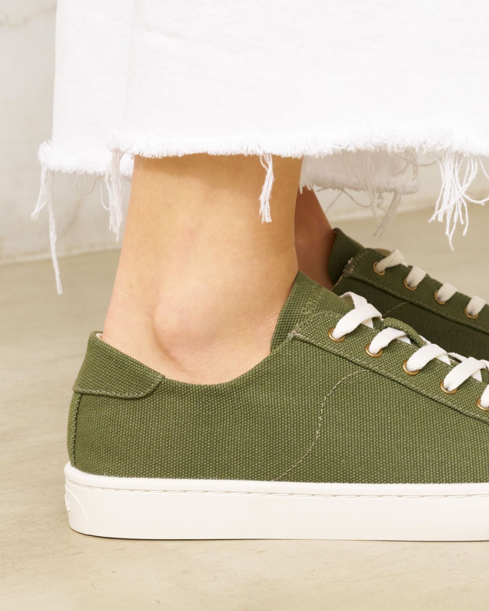The Original Ibiza - Canvas - Oliva Green - Women's - Women's Sneakers - Oliva Green - ET2C -