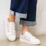 The Original Ibiza - Embroidery / Hearts - White - Women's - Women's Sneakers - Oasis White / Hearts - Soludos -