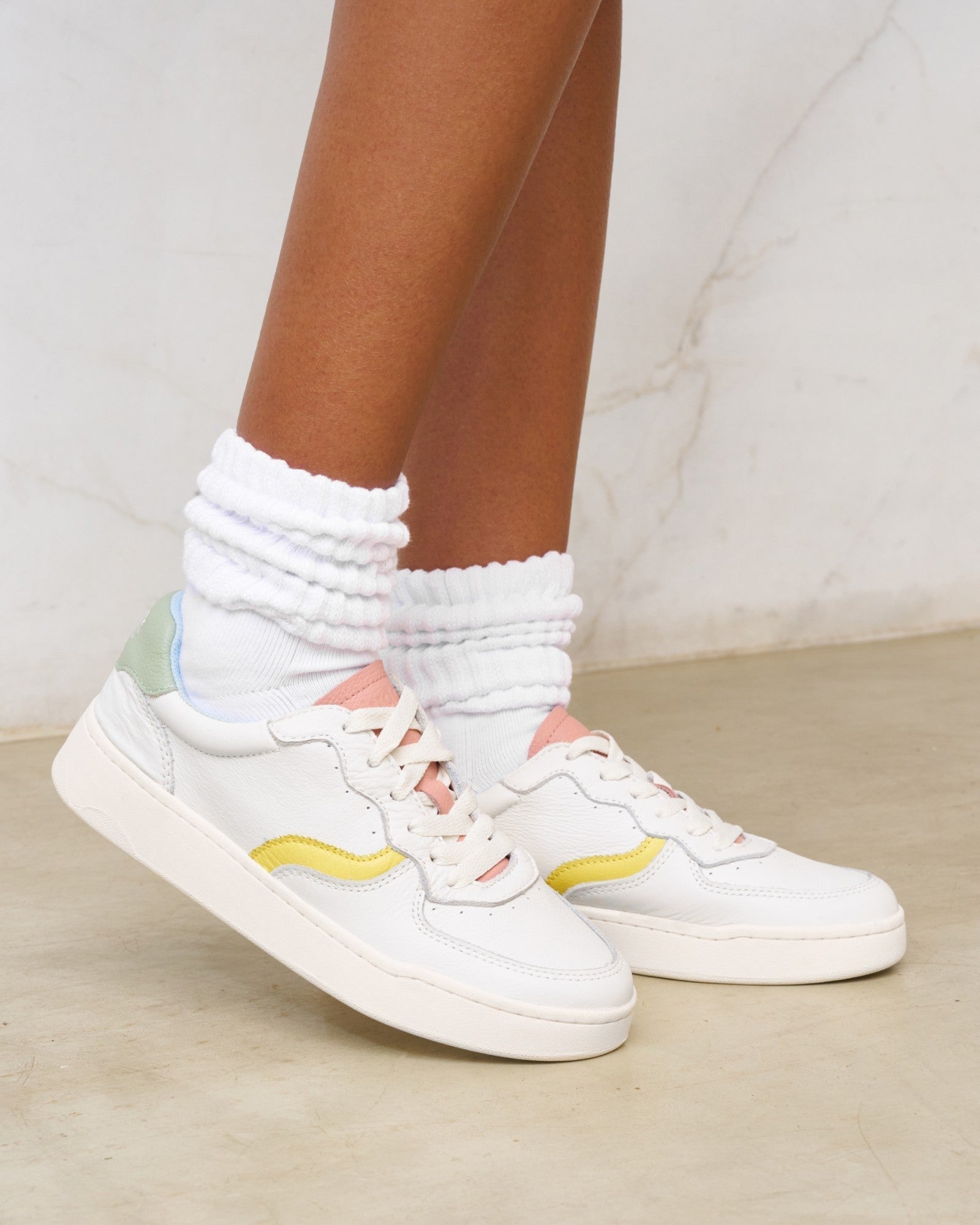 The Roma - Classic - White / Pastels - Women's - Women's Sneakers - White / Pastels - Soludos -