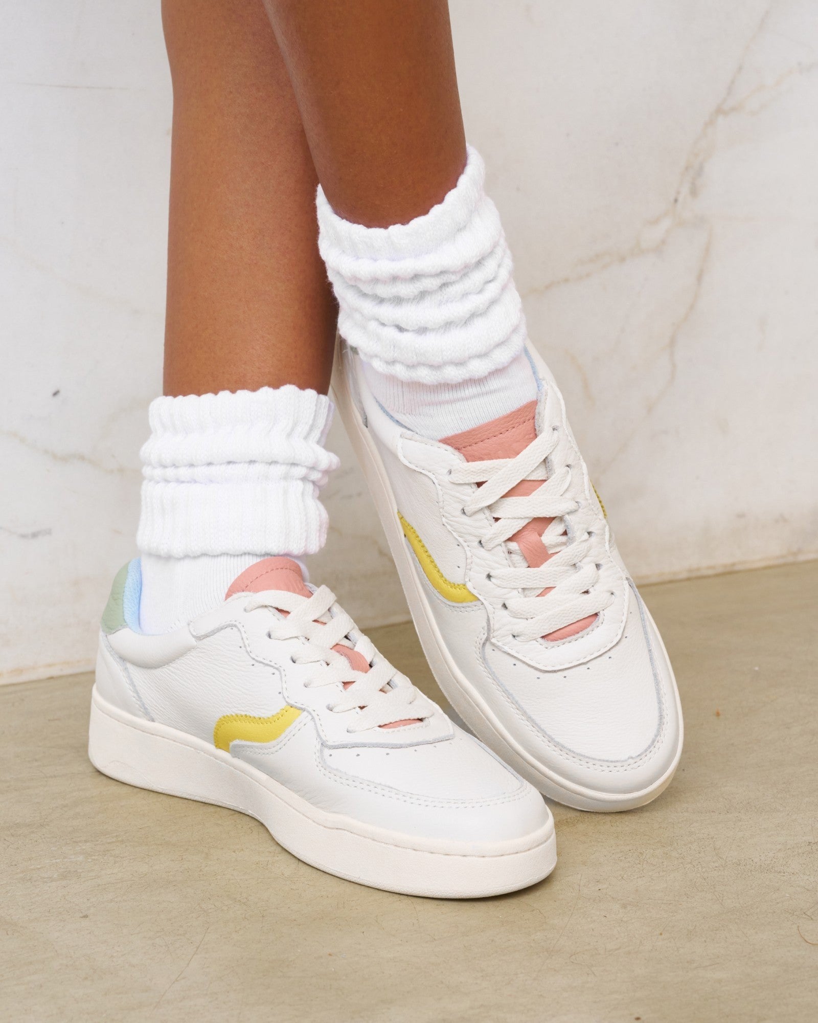 The Roma - Classic - White / Pastels - Women's - Women's Sneakers - White / Pastels - Soludos -