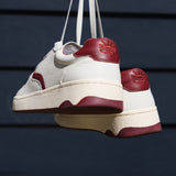 The Roma - Classic - White / Wine - Women's - Women's Sneakers - White / Wine - Soludos -