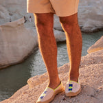 Men's Original Espadrille | Embroidery | Molyan Blue - Natural Undyed - Men's Espadrilles - Natural Undyed - Molyan Blue - Soludos -