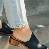 The Venetian Mule - Leather - Black - Women's - Women - Black - Soludos -