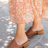 The Venetian Mule - Leather - Tan - Women's - Women - Tan - Soludos -