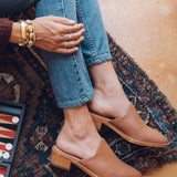 The Venetian Mule - Leather - Tan - Women's - Women - Tan - Soludos -
