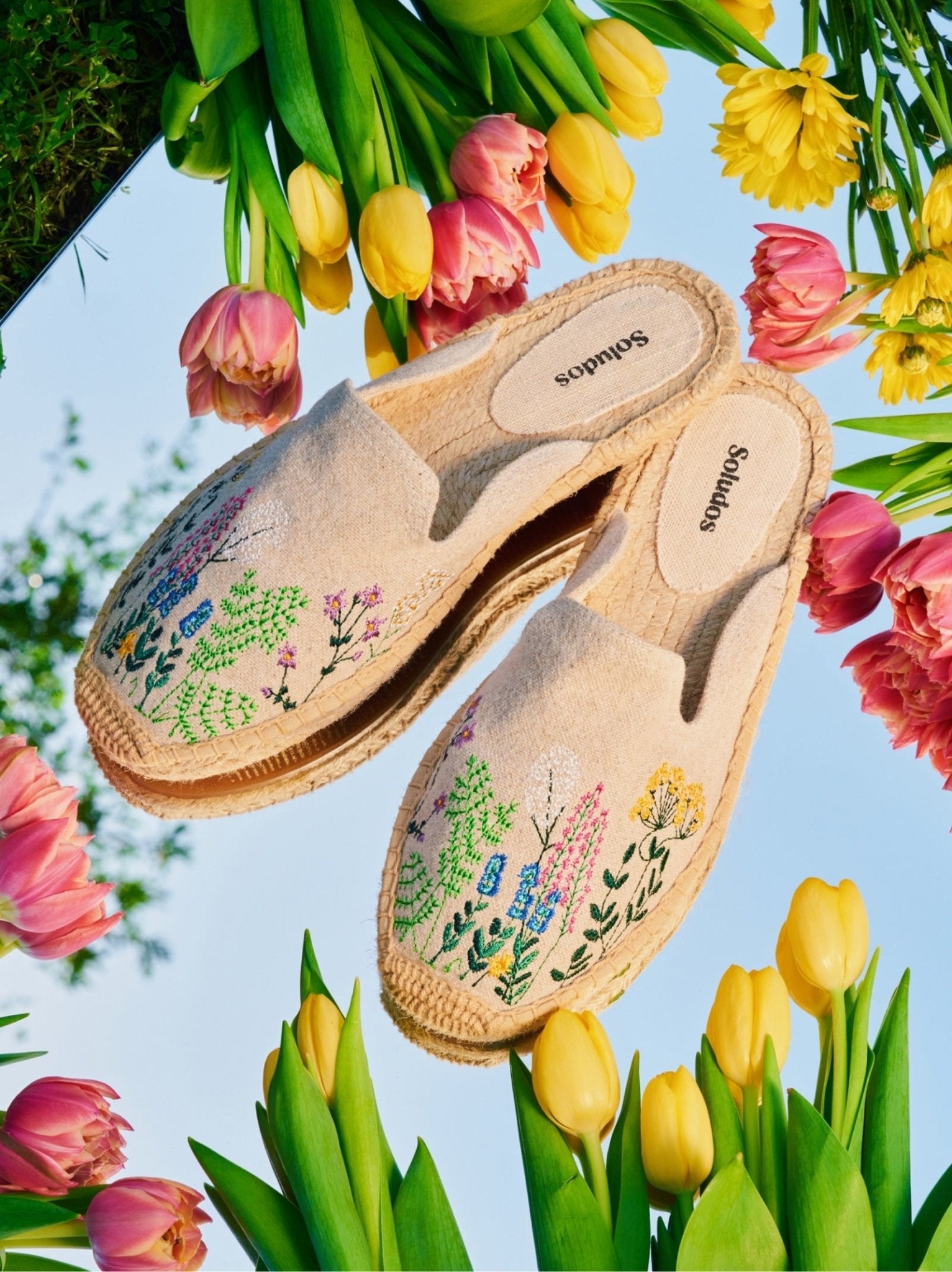 Women's Embroidered Espadrilles - Soludos
