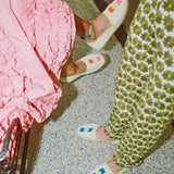 Women's Original Espadrille | Embroidery | Molyan Blue - Natural Undyed