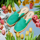 Womens_Espadrilles_The Dali Mule_Canvas Colors_Fiji Green - Women's Espadrilles - Fiji Green - Soludos - 