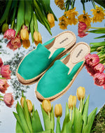 Womens_Espadrilles_The Dali Mule_Canvas Colors_Fiji Green - Women's Espadrilles - Fiji Green - Soludos - 