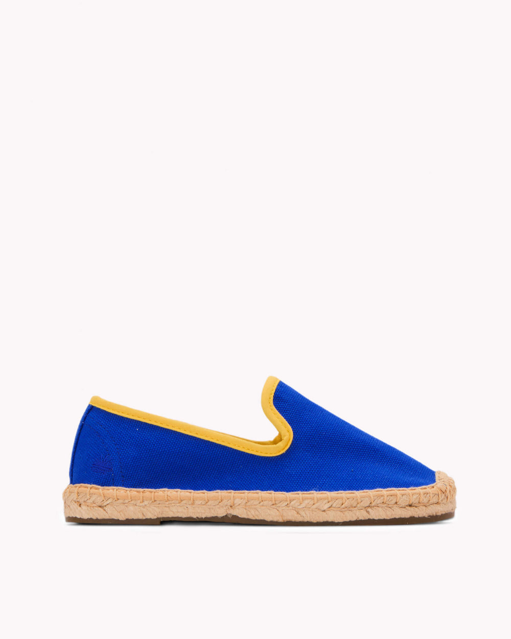 The Smoking Slipper - Contrast Piping - Blue / Yellow - Kids' - Kids' Espadrilles - Blue / Yellow - Soludos - 
