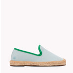 The Smoking Slipper - Contrast Piping - Mint / Green - Kids' - Kids' Espadrilles - Mint / Green - Soludos - 