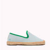 The Smoking Slipper - Contrast Piping - Mint / Green - Kids' - Kids' Espadrilles - Mint / Green - Soludos - 