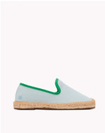 The Smoking Slipper - Contrast Piping - Mint / Green - Kids' - Kids' Espadrilles - Mint / Green - Soludos - 