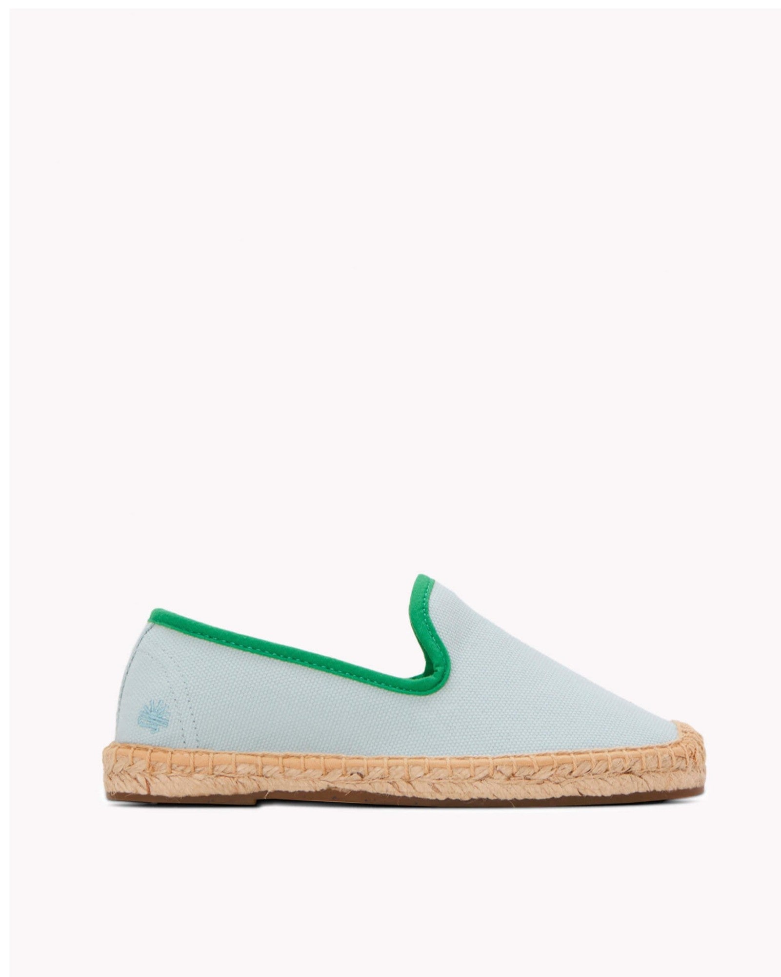 The Smoking Slipper - Contrast Piping - Mint / Green - Kids' - Kids' Espadrilles - Mint / Green - Soludos - 