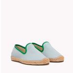 The Smoking Slipper - Contrast Piping - Mint / Green - Kids' - Kids' Espadrilles - Mint / Green - Soludos - 