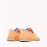 The Smoking Slipper - Contrast Piping - Peach / Blue - Kids' - Kids' Espadrilles - Peach / Blue - Soludos - 