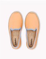 The Smoking Slipper - Contrast Piping - Peach / Blue - Kids' - Kids' Espadrilles - Peach / Blue - Soludos - 