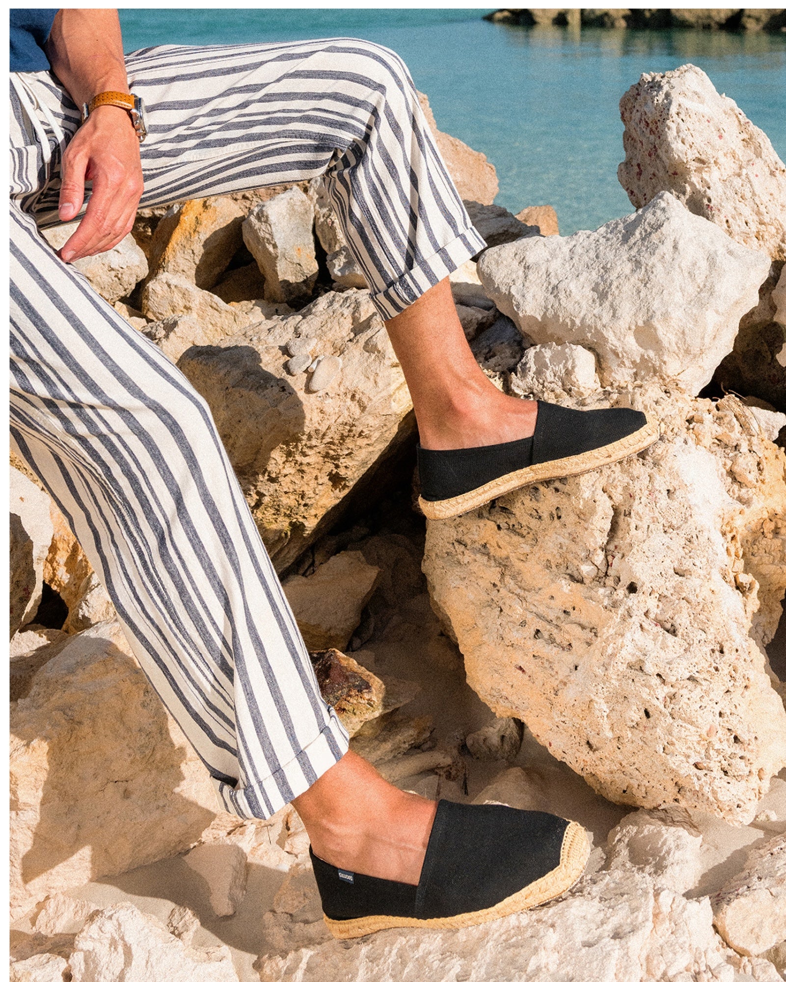 Mens_Espadrilles_The Dali Original_Canvas Colors_Noche Black - Men's Espadrilles - Noche Black - Soludos - 