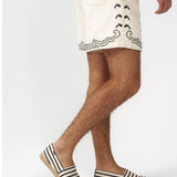 Men's Original Espadrille | Woven Stripe | Classic - Ivory - Black - Men's Espadrilles - Ivory - Black - Soludos - 