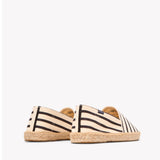 Men's Original Espadrille | Woven Stripe | Classic - Ivory - Black - Men's Espadrilles - Ivory - Black - Soludos - 